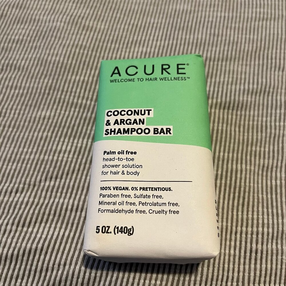Acure coconut & argan shampoo bar
